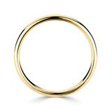 2.5mm Basic Light Court Wedding band. 18ct Yellow Gold