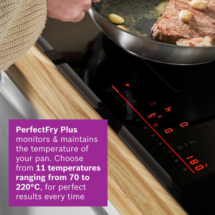 Bosch Series 6 PXV831HC1E 80cm Flex Induction Hob in Black Bosch Series 6 PXV831HC1E 80cm Flex Induction Hob in Black