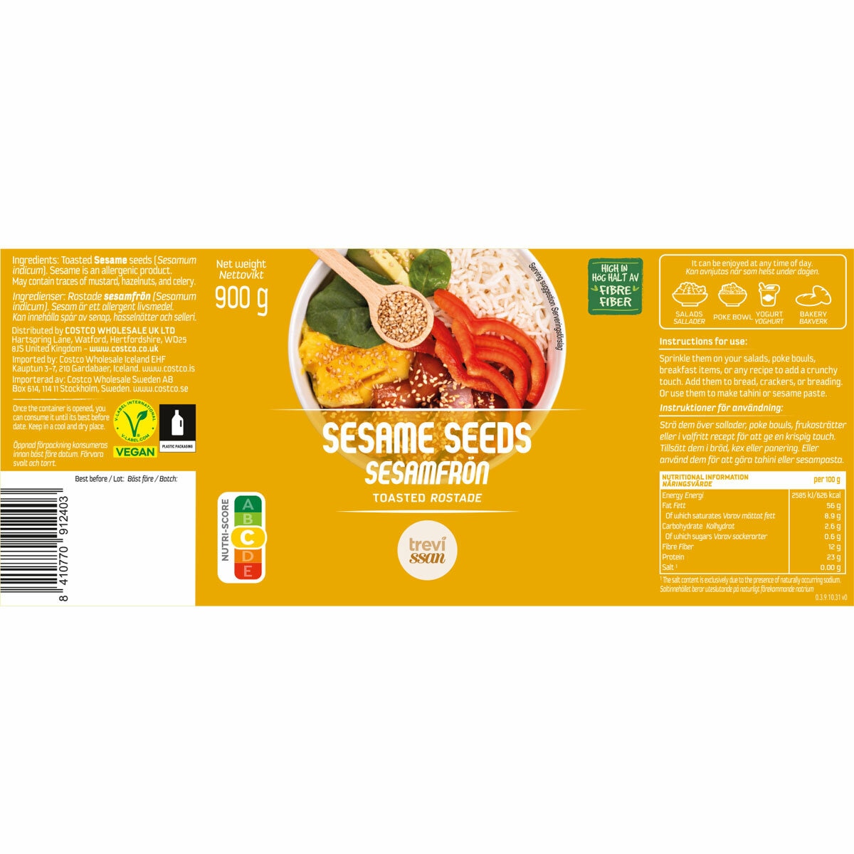 Back of pack information