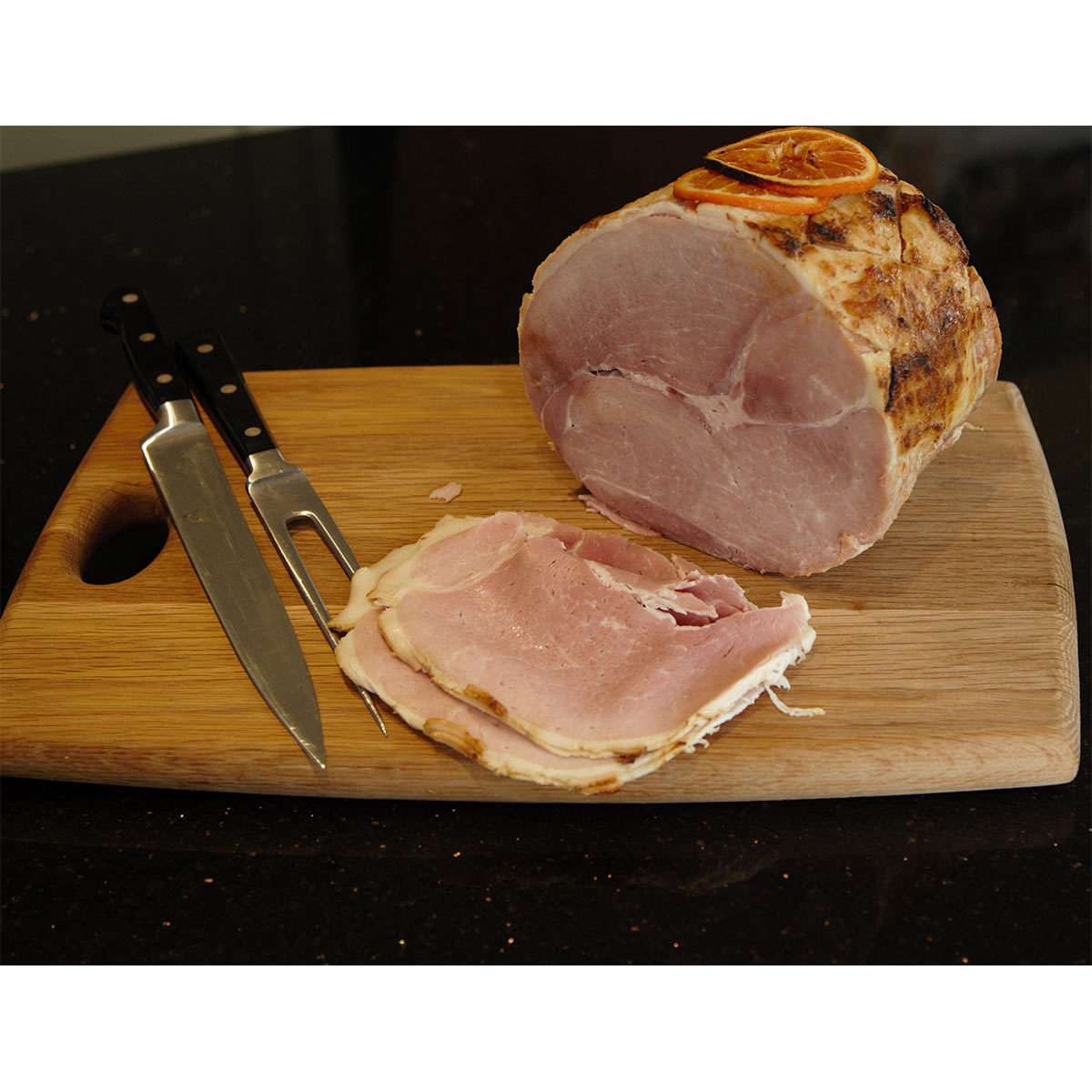 Lane Farm Suffolk Cooked Ham with Orange Marmalade Glaze, 2kg (Serves 20-25 people)
