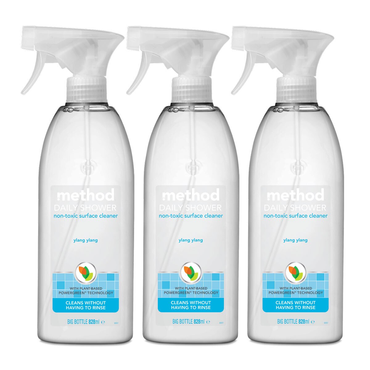 Method Daily Shower Clean Spray, 3 x 828ml Costco UK