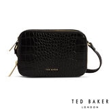 Ted Baker Stina Croc Mini Camera Bag in Black