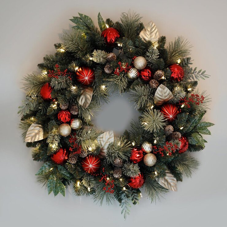 Buy 30in Decorated Wreath Overview Image at Costco.co.uk