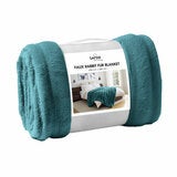 Safdie Faux Rabbit Fur Blanket In 3 Colours, 234 x 249 cm Safdie Faux Rabbit Fur Blanket In 3 Colours, 234 x 249 cm