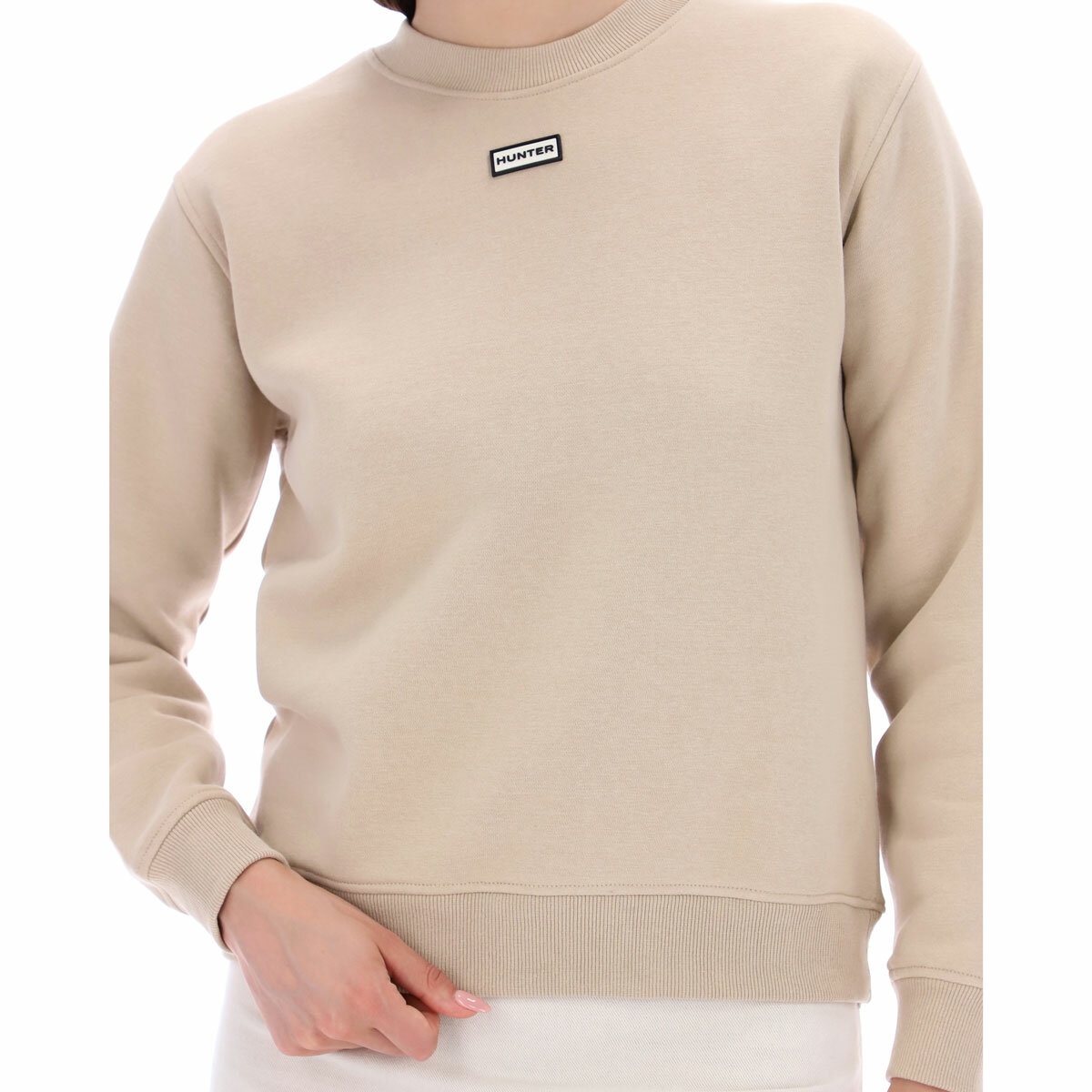 Hunter Women's Crewneck Sweater in Beige