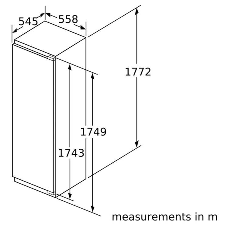 Bosch Series 4, GIN81VEE0G Fully Integrated Freezer, E Rated