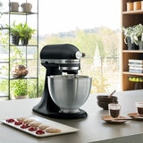 Lifestyle image of  KitchenAid Classic 4.3L Stand Mixer in Matt Black in the kitchen