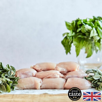 Herb Fed Free Range Chicken Thigh Box, 2kg Skinless & Boneless (Serves 8-9 people)