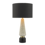 Onora Table Lamp White & Black With Shade