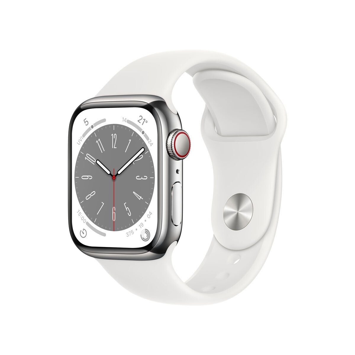 Buy APPLE WATCH S8 41 SILver SS White SP CEL-GBR, MNJ53B/A at Costco.co.uk