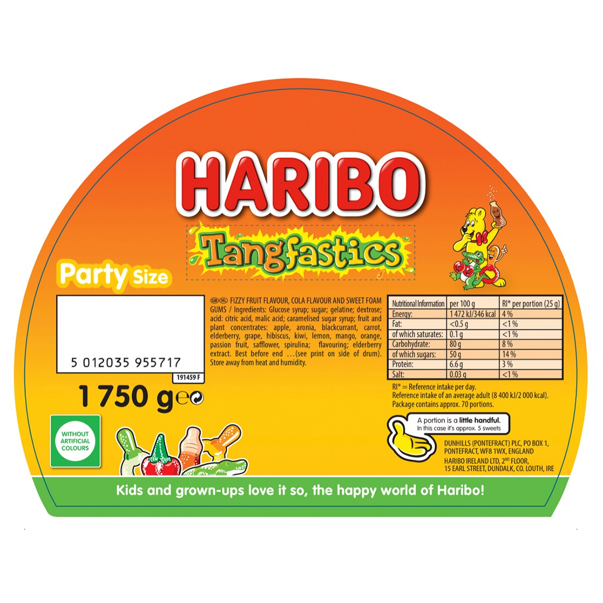 Haribo Tangfastics, 1.75kg