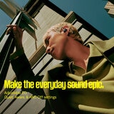 Lifestyle image with features adjustable EQ, Quiet, Aware and Off settings