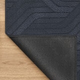 Navy runner folded, non slip backing