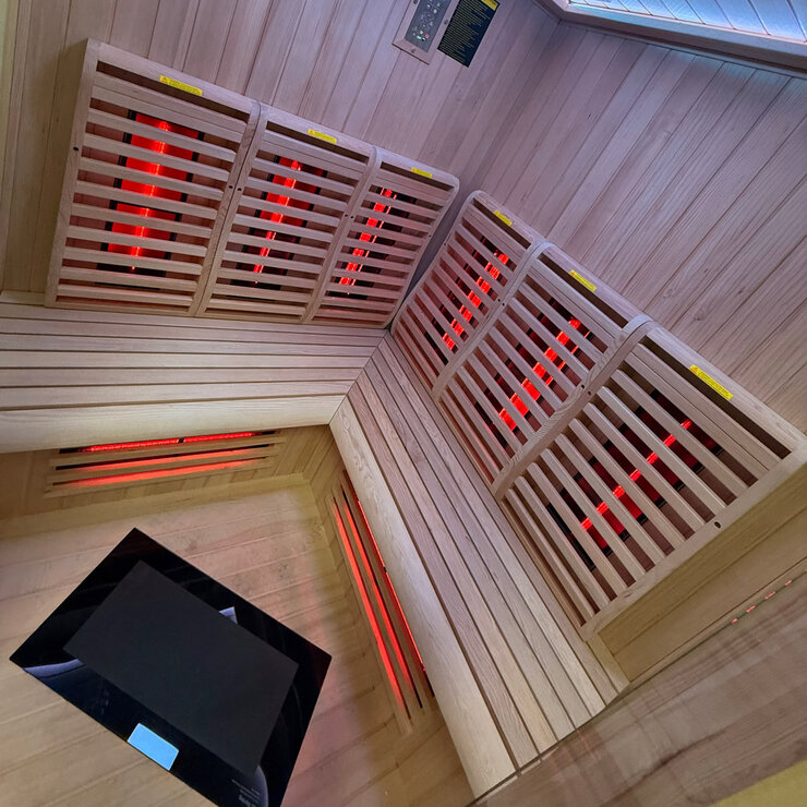 Insignia Luxury 4 Person Far Infrared Quadrant Indoor Sauna