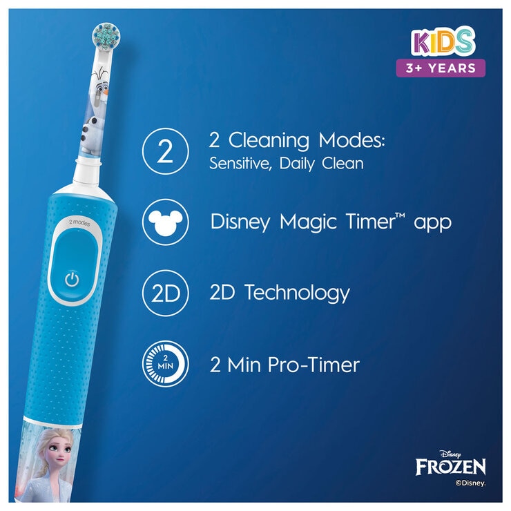Description of the features of Oral B Frozen toothbrush