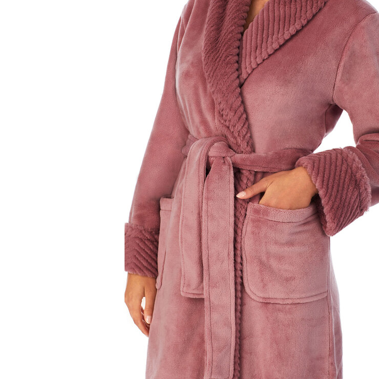 Carole Hochman Women's Plush Robe in Rose