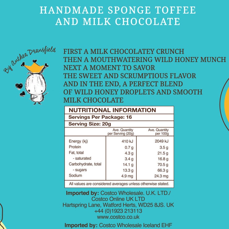 Alli & Rose Crispy Honeycomb, 320g