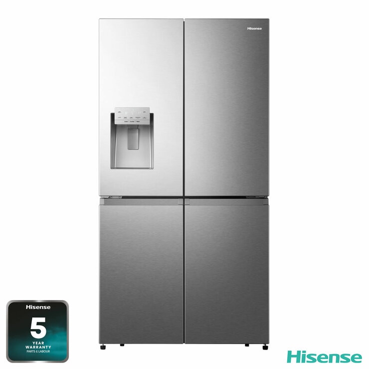Hisense RQ760N4SASE, Multidoor Fridge Freezer, E Rated in Stainless Steel Hisense RQ760N4SASE, Multidoor Fridge Freezer, E Rated in Stainless Steel