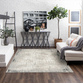 Guinevere Area Rug in Monohan Grey, 198 x 274 cm