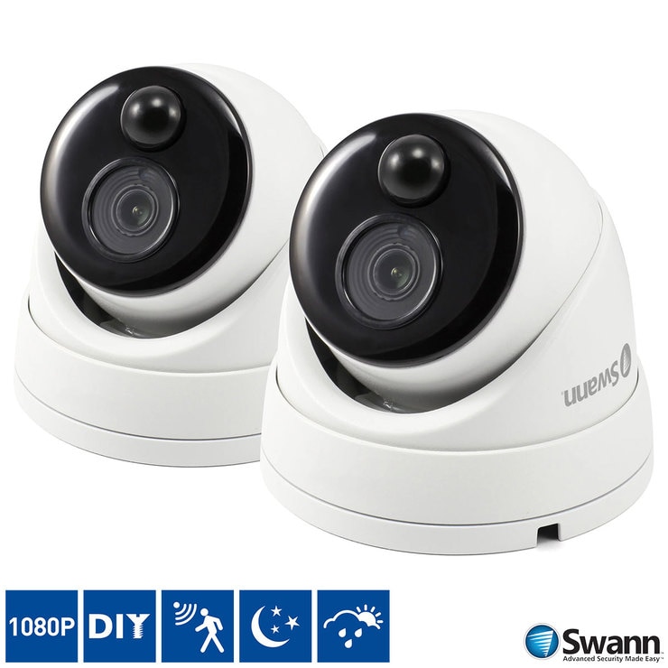 Swann 1080p Thermal Sensor Outdoor Security Cameras Twin Pack Costco UK