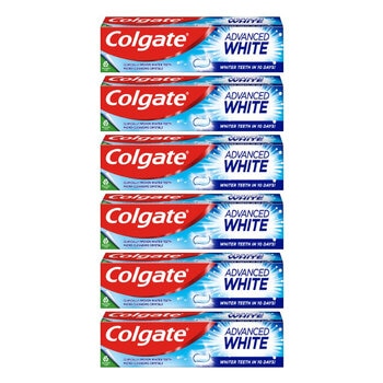 Colgate Advanced White Toothpaste, 6 x 125 ml