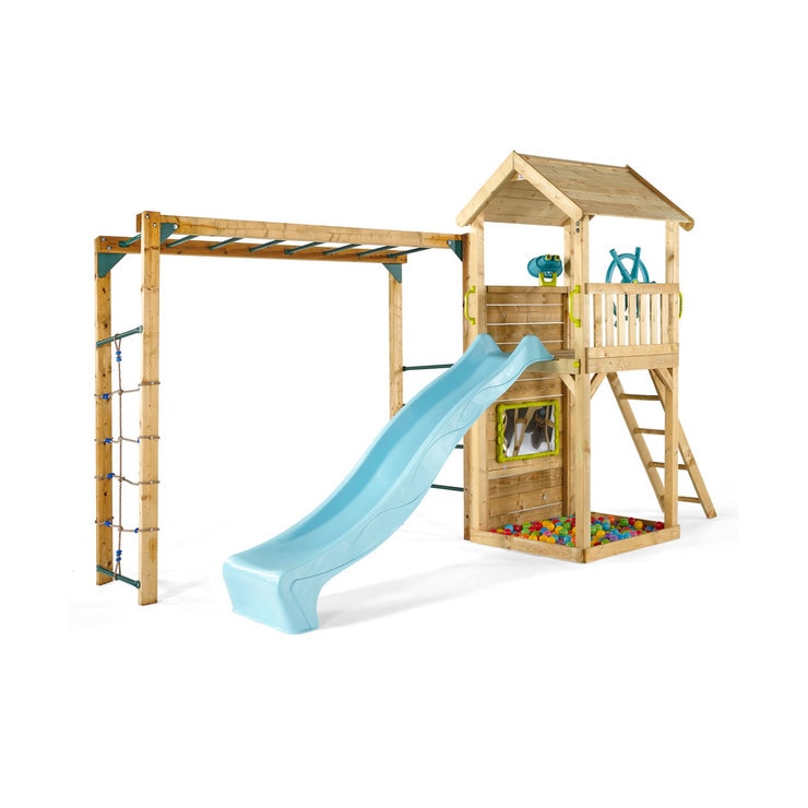 Plum Lookout Tower Wooden Climbing Frame With Swings and Monkey Bars (3+ Years) Costco UK