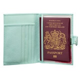 Osprey London Tilly Leather Passport Holder, Arctic