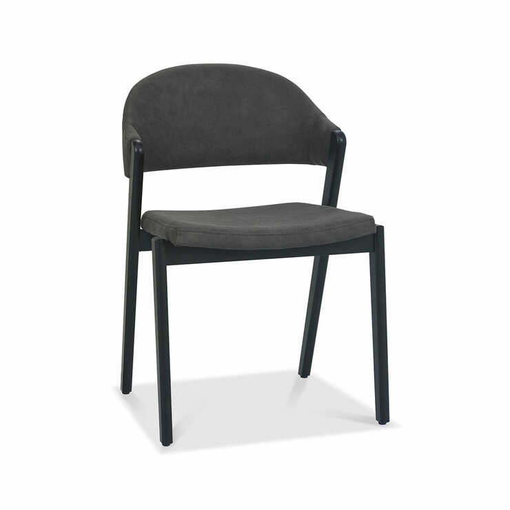 Bentley Designs Camden Peppercorn Grey Fabric Dining Chair, 2 Pack Bentley Designs Camden Peppercorn Grey Fabric Dining Chair, 2 Pack