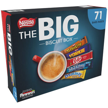 Image of The BIG Biscuit Box at an angle on a white background