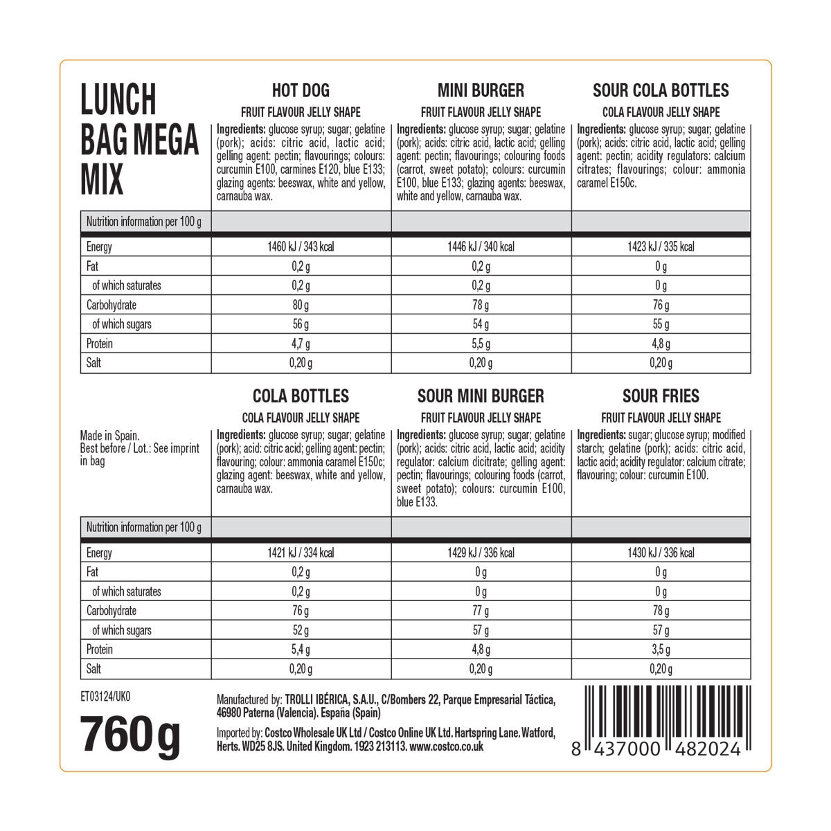 Nutritional Information
