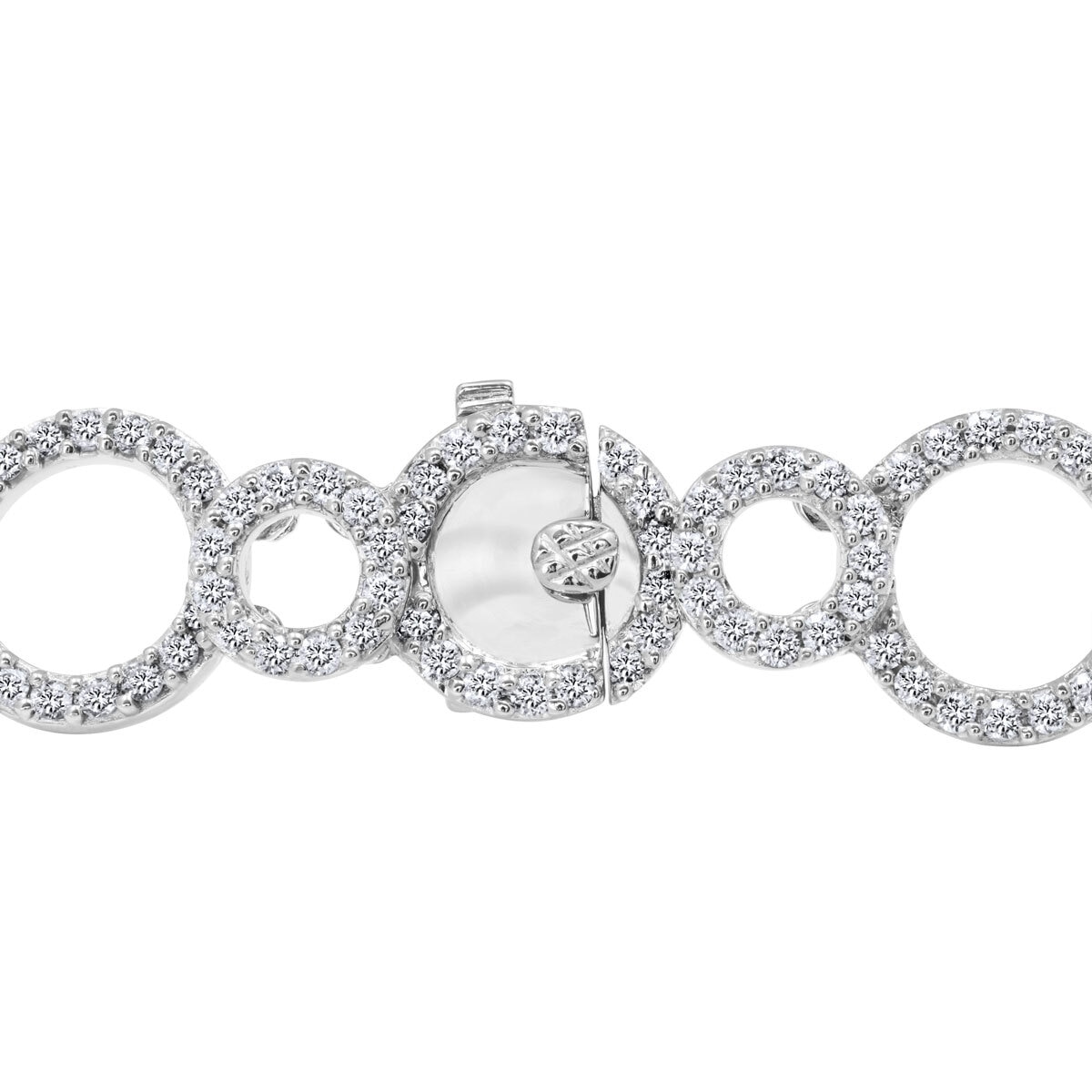 13.63ctw Round Brilliant & Baguette Cut Diamond Necklace, 18ct White Gold