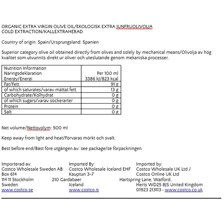 Alcala Oliva Homenaje Organic Extra Virgin Olive Oil, 1L