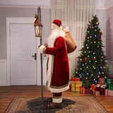 6 ft (183cm) Animated Santa with Motion Sensor, Singing & LED Lantern 6 ft (183cm) Animated Santa with Motion Sensor, Singing & LED Lantern