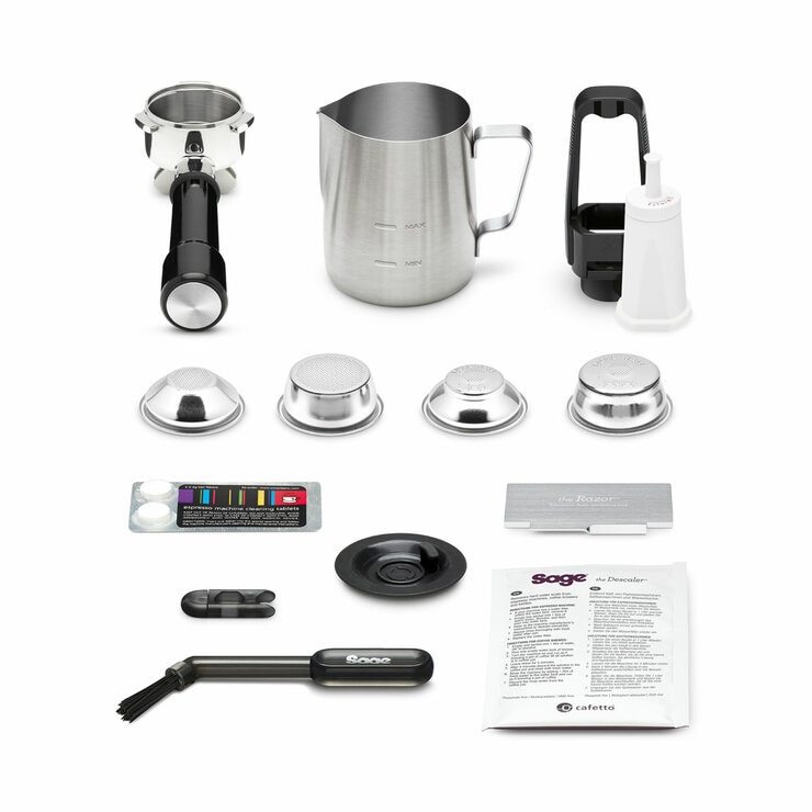 Sage Barista Touch Impress Coffee Machine With Cold Extraction in Black Stainless Steel, SES882BST4GUK1