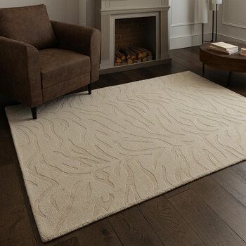 Tigra Animal Print Natural Rug, in 3 Sizes