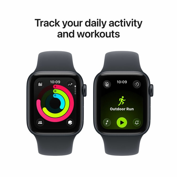 Buy Apple Watch SE 3 GPS, 40mm Midnight Aluminium Case with Midnight Sport Band S/M, MEH94MP/A at costco.co.uk