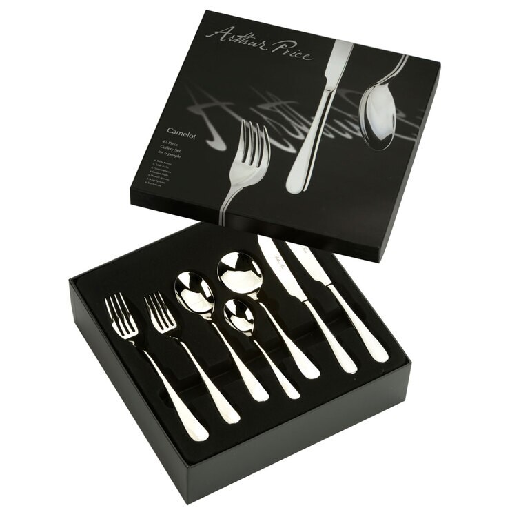 Arthur Price Camelot Stainless Steel 42 Piece Cutlery Set Costco UK