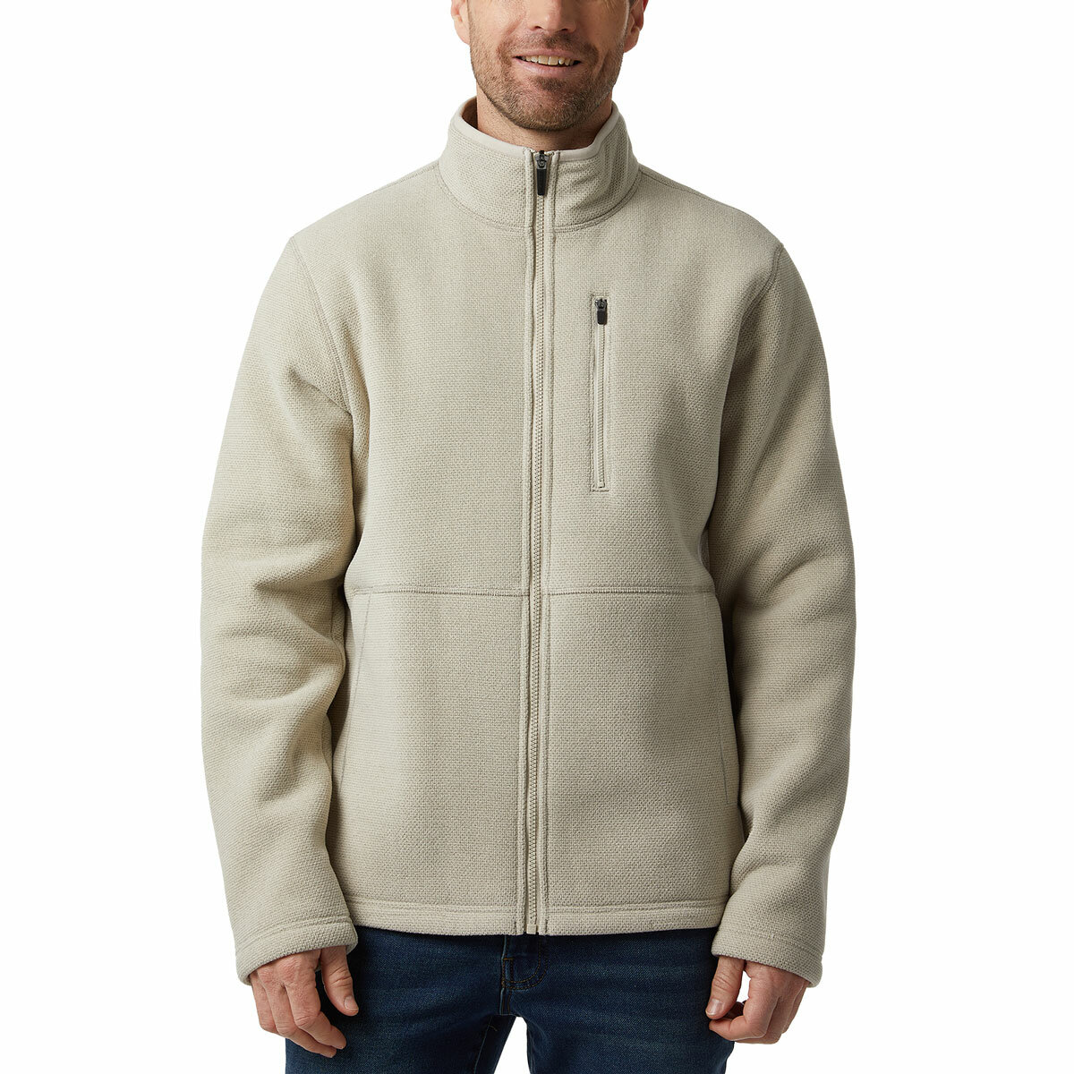 32 Degrees Men's Weekend Sherpa Fleece in Beige