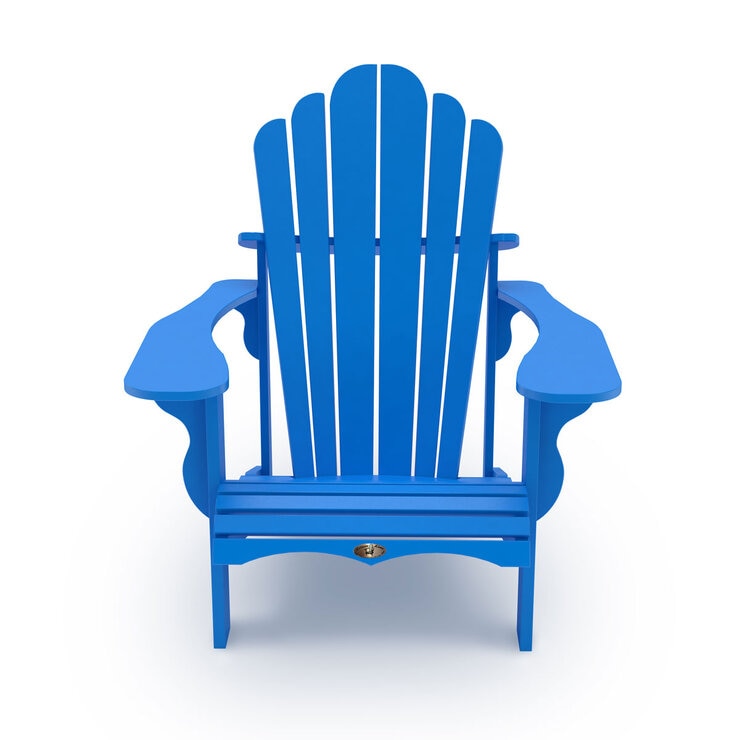 Leisure Line Adirondack Faux Wood Garden Chair in Blue