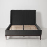 Swyft Bed 02 Charcoal Grey Velvet Bed Frame, Super King