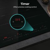 Hisense Hi6 HI6442BSCE 60cm Electric Induction Hob with Area Flex, in Black