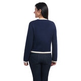 Dalia Ladies Contrast Trim Cardigan