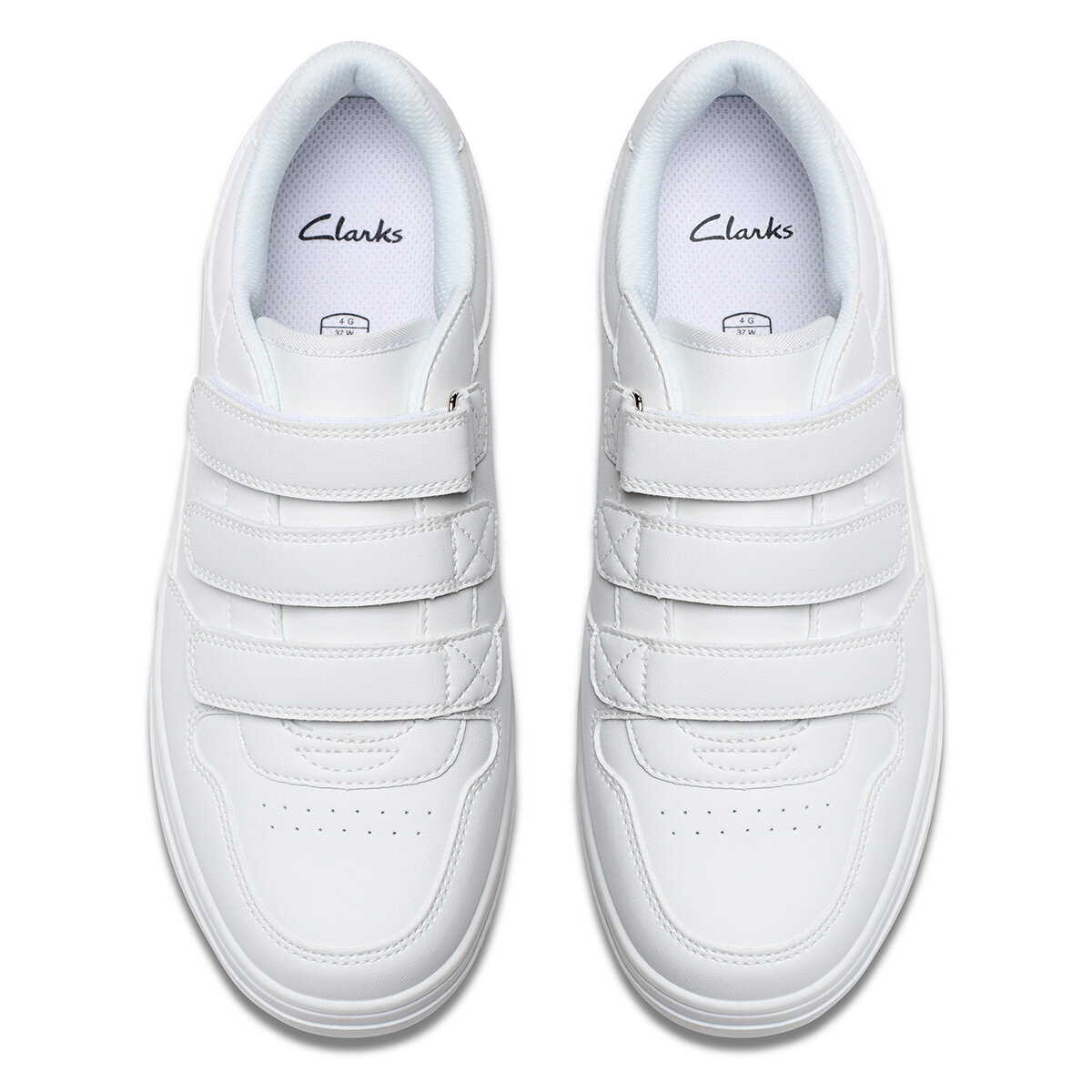 Clarks Kids Canyon Sky White Trainers Clarks Kids Canyon Sky White Trainers