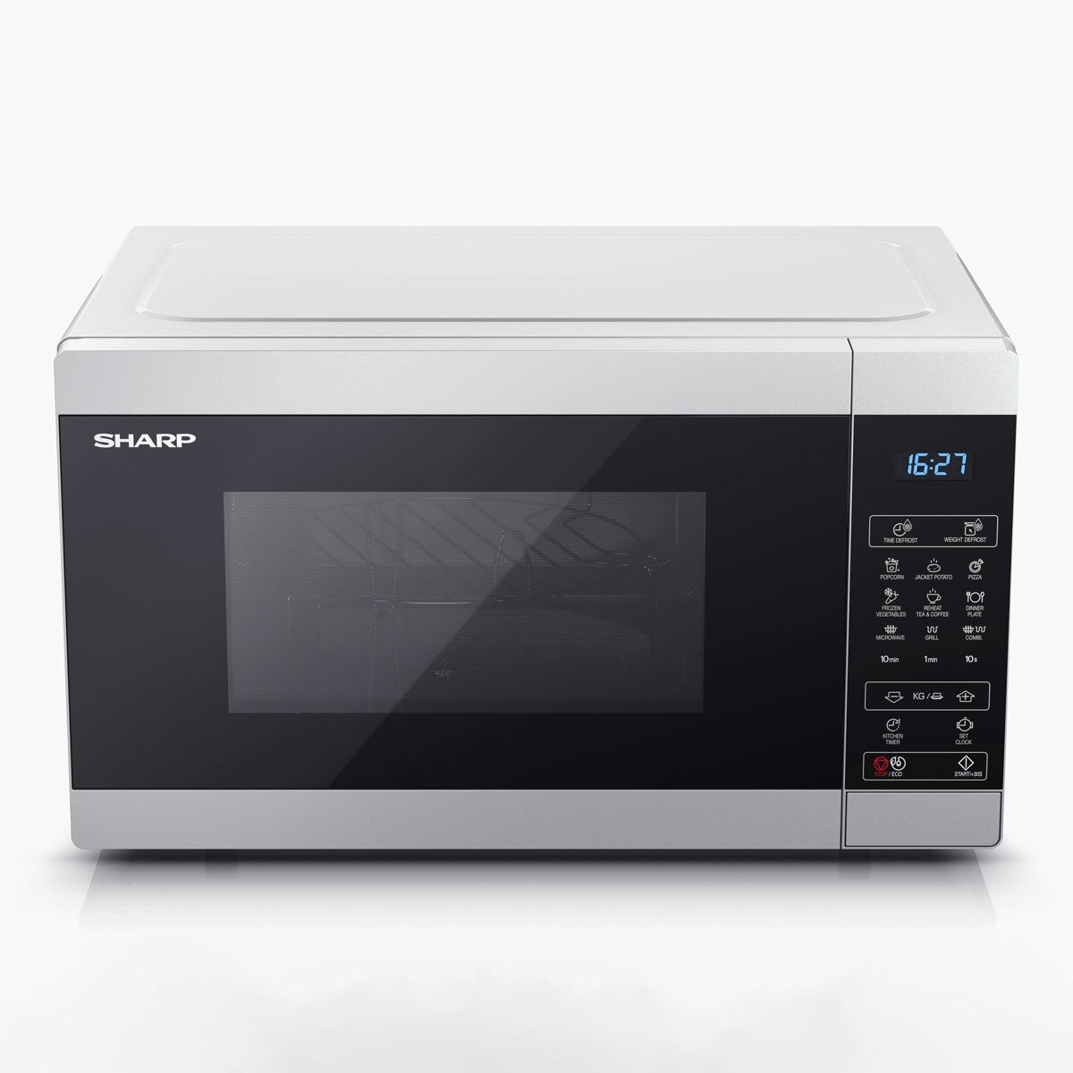 Front top Profile of Sharp 28 Litre 900W Digital Microwave with 1100W Grill