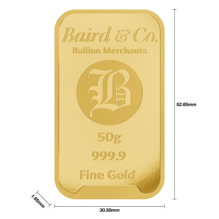 50g Gold Minted Bar
