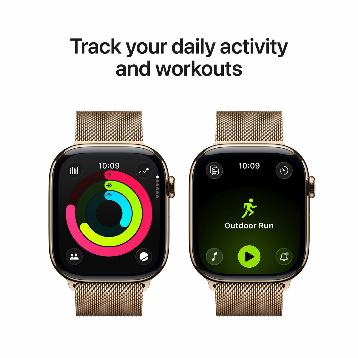 Buy Apple Watch Series 11 GPS + Cellular, 46mm Gold Titanium Case with Gold Milanese Loop - M/L, MFD84MP/A at costco.co.uk