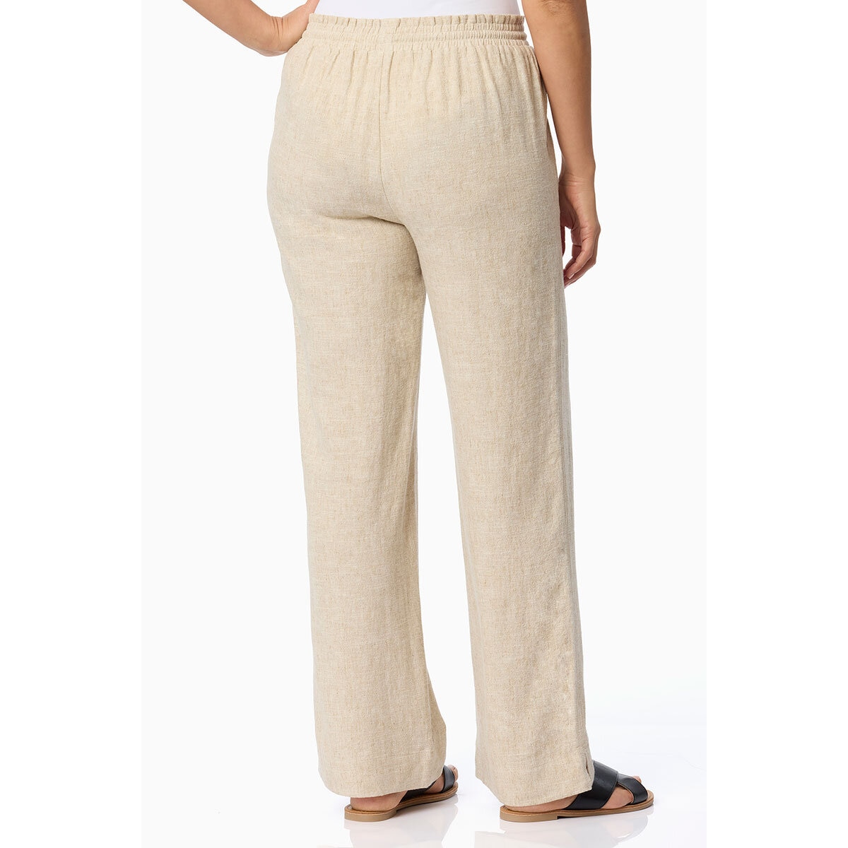 Briggs Ladies Linen Pant in Beige