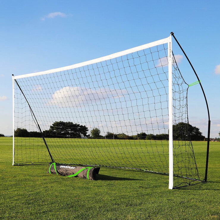 Lifestyle image of the 12X6ft goal and carry bag