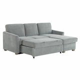 Coddle Cameron Fabric Sofa Bed with Reversible Chaise, Grey Coddle Cameron Fabric Sofa Bed with Reversible Chaise, Grey