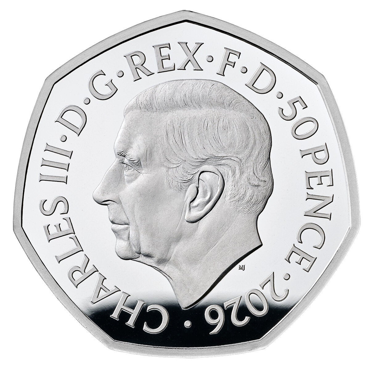 50 Years of Aardman 2026 UK 50p Silver Proof Colour Coin 50 Years of Aardman 2026 UK 50p Silver Proof Colour Coin